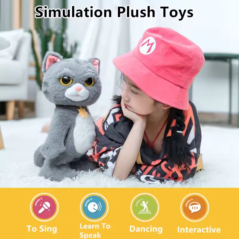 Gifted Child™ | Dancing Tom Cat Electronic Toy Talking Singing Pet Interactive Realistic