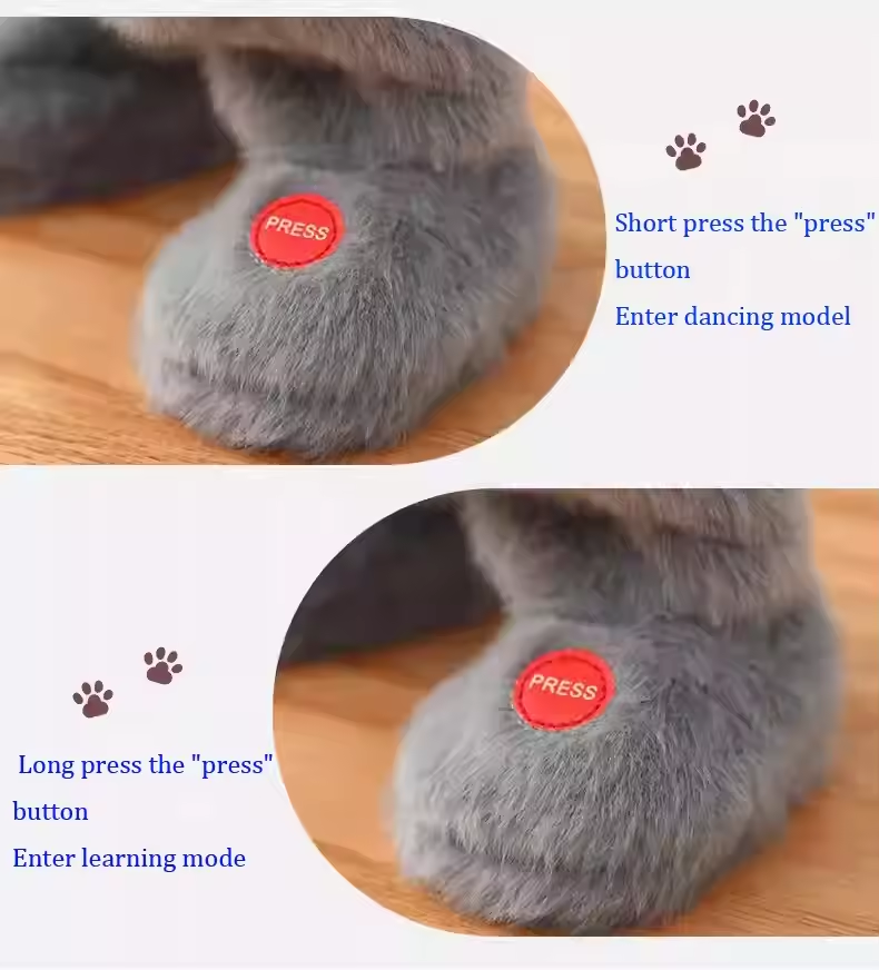 Gifted Child™ | Dancing Tom Cat Electronic Toy Talking Singing Pet Interactive Realistic