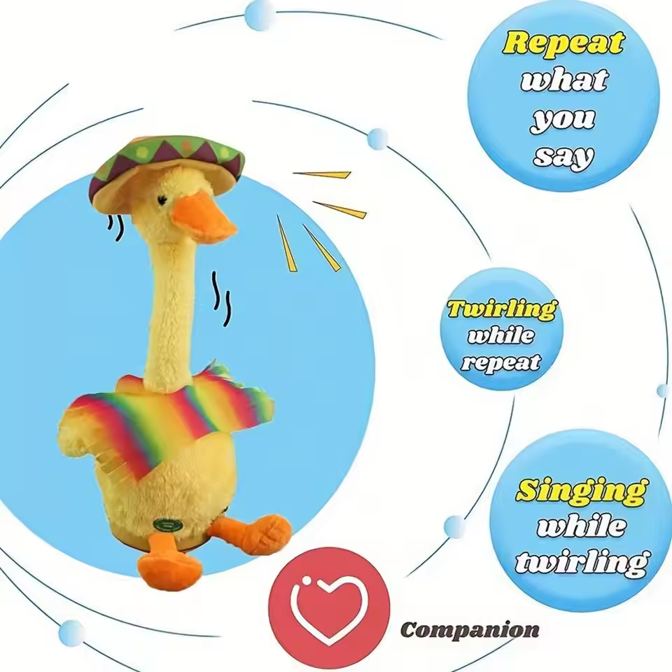 Gifted Child™ | Dancing Duck Electronic Shaking Jumping With Stuffed Toy