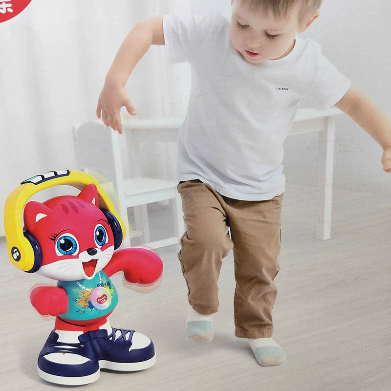 A Gifted Child™ Interactive Dancing Cat Toy – Sings, Repeats & Grooves! Perfect for Kids Ages 0-5