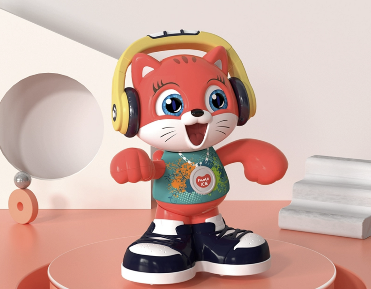 A Gifted Child™ Interactive Dancing Cat Toy – Sings, Repeats & Grooves! Perfect for Kids Ages 0-5