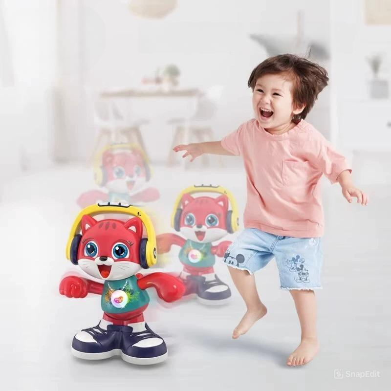 A Gifted Child™ Interactive Dancing Cat Toy – Sings, Repeats & Grooves! Perfect for Kids Ages 0-5