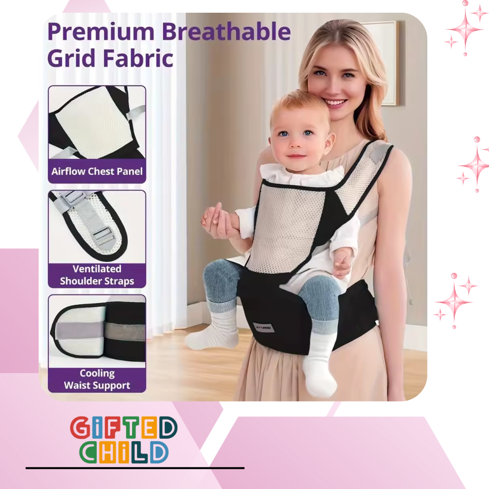 Gifted Child™ | Ergonomic Baby Carrier for Newborns and Toddlers – Breathable & Adjustable Design