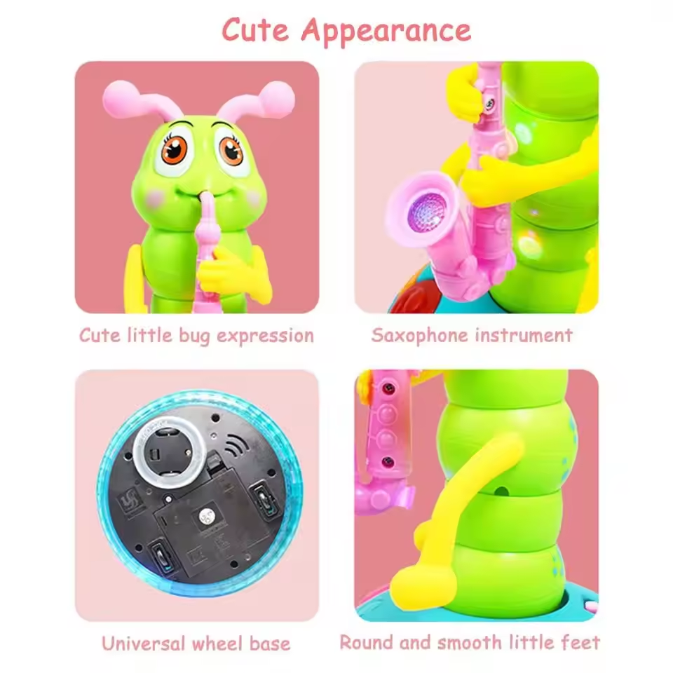Gifted Child™ | Musical Dancing Saxophone Caterpillar Toy Electric LED