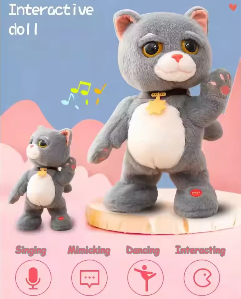 Gifted Child™ | Dancing Tom Cat Electronic Toy Talking Singing Pet Interactive Realistic