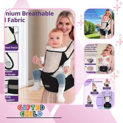 Gifted Child™ | Ergonomic Baby Carrier for Newborns and Toddlers – Breathable & Adjustable Design