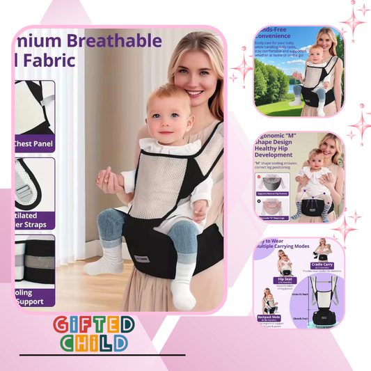 Gifted Child™ | Ergonomic Baby Carrier for Newborns and Toddlers – Breathable & Adjustable Design