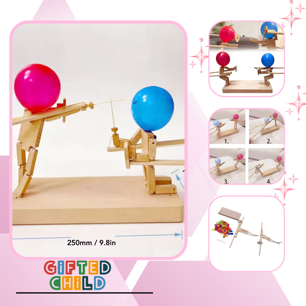Gifted Child™ | Wooden Balloon Sword Fighting Toy