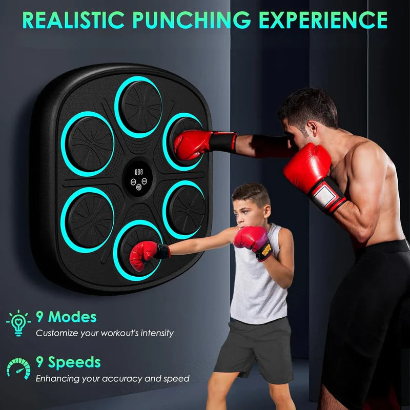 Gifted Child™ | Smart Reflex Boxing Trainer – LED Wall Punching Pad for Home Workout, Boxing & MMA Training