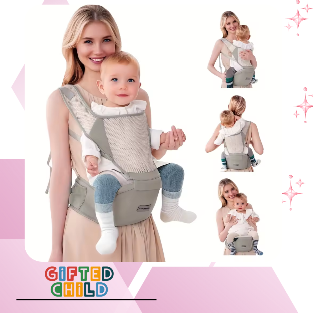 Gifted Child™ | Ergonomic Baby Carrier for Newborns and Toddlers – Breathable & Adjustable Design