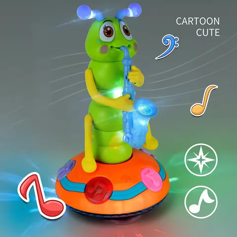 Gifted Child™ | Musical Dancing Saxophone Caterpillar Toy Electric LED