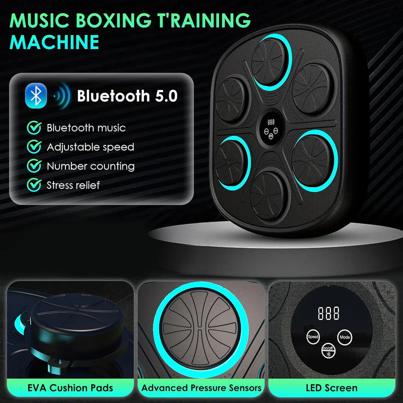 Gifted Child™ | Smart Reflex Boxing Trainer – LED Wall Punching Pad for Home Workout, Boxing & MMA Training
