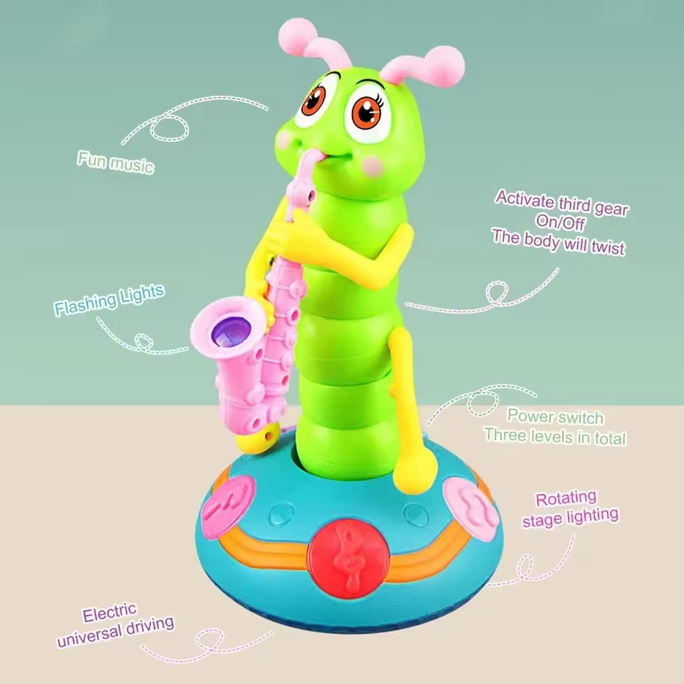 Gifted Child™ | Musical Dancing Saxophone Caterpillar Toy Electric LED
