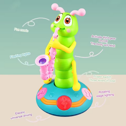 Gifted Child™ | Musical Dancing Saxophone Caterpillar Toy Electric LED