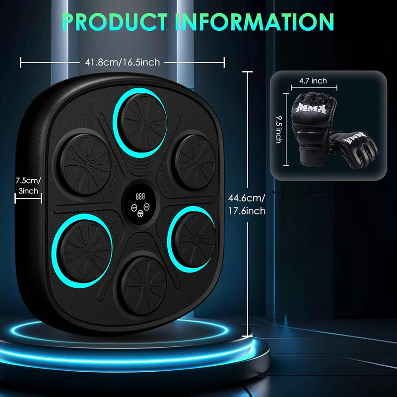 Gifted Child™ | Smart Reflex Boxing Trainer – LED Wall Punching Pad for Home Workout, Boxing & MMA Training