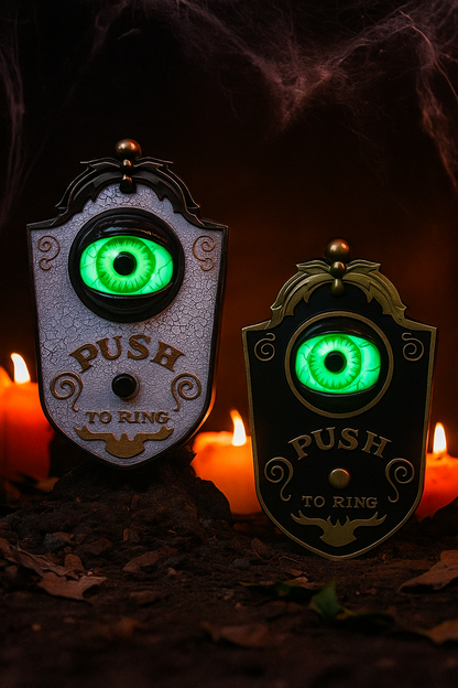 Halloween Scary Eyeball Doorbell – Light Up &amp; Spooky Sound