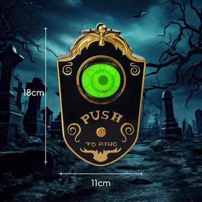 Halloween Scary Eyeball Doorbell – Light Up &amp; Spooky Sound