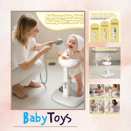 Gifted Child™ | 3-in-1 Baby Shower Tower – Safe Bath & Standing Support from Infant to Toddler