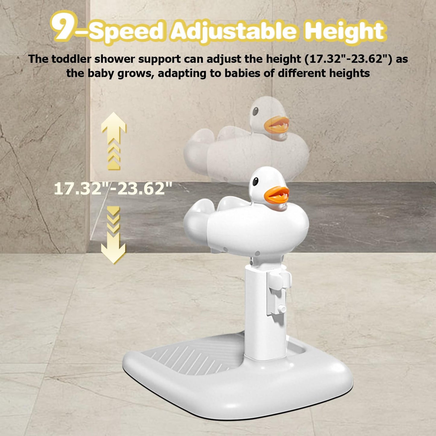 Gifted Child™ | 3-in-1 Baby Shower Tower – Safe Bath & Standing Support from Infant to Toddler