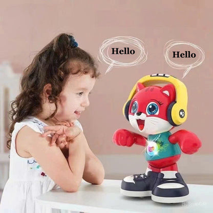 A Gifted Child™  Interactive Dancing Cat Toy – Sings, Repeats & Grooves! Perfect for Kids Ages 0-5