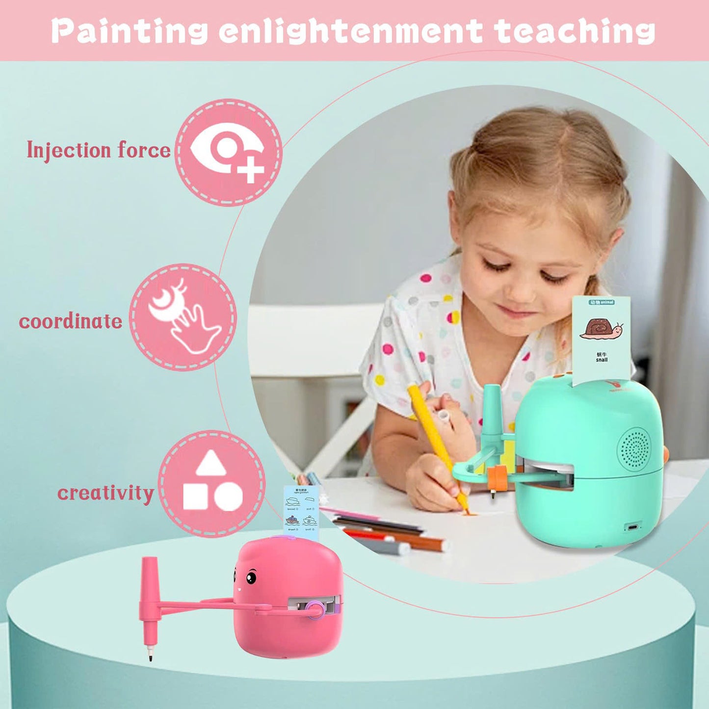 Gifted Child™ Smart Drawing Robot – Educational Sketching Toy for Kids
