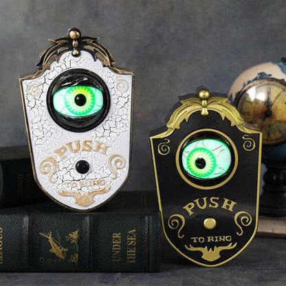 Halloween Scary Eyeball Doorbell – Light Up &amp; Spooky Sound