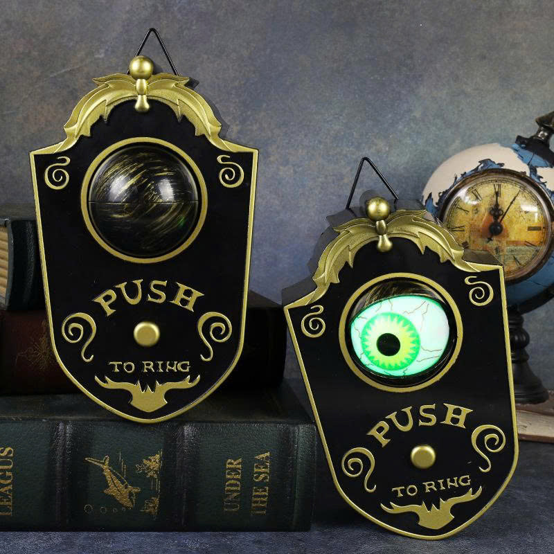 Halloween Scary Eyeball Doorbell – Light Up &amp; Spooky Sound